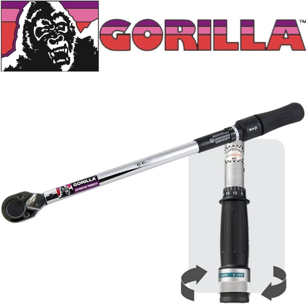 Cle Dynamometrique 50-25 0lb/Ftgorilla
