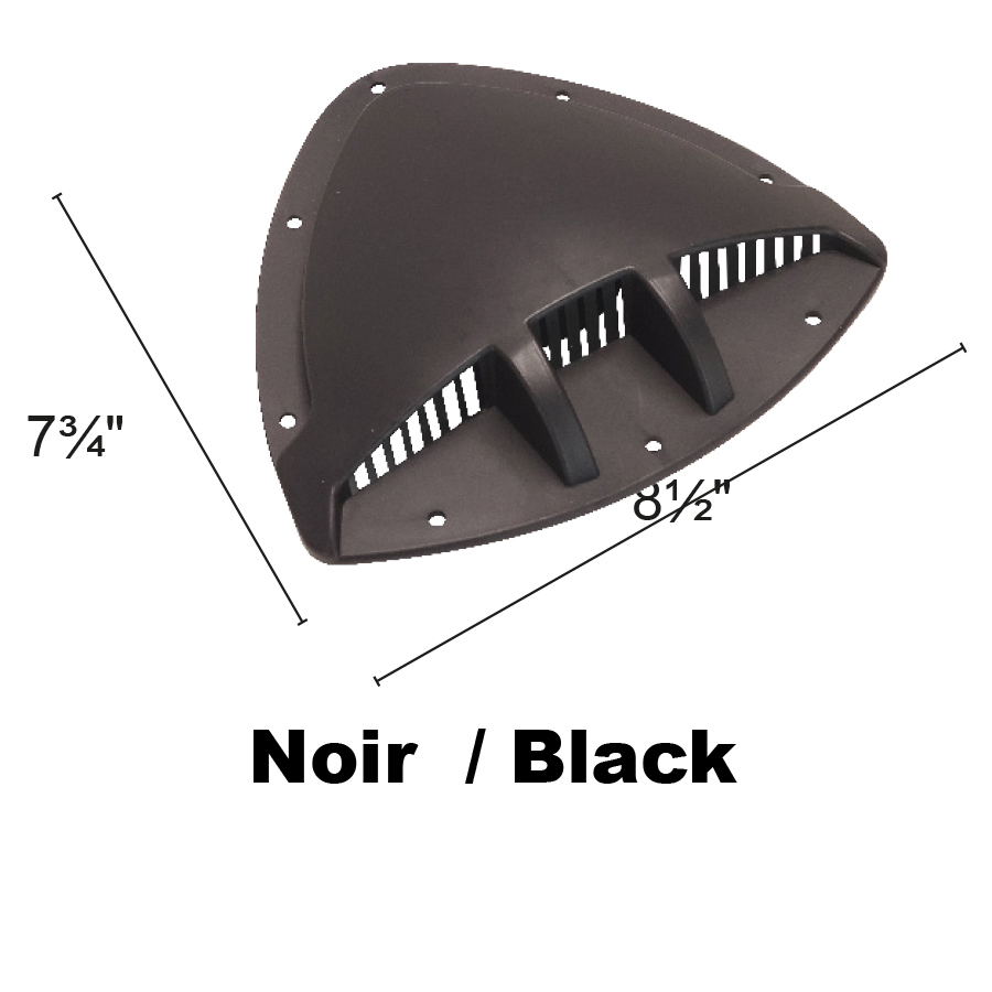 Prise D'air Ext. Plastiqu E Noir