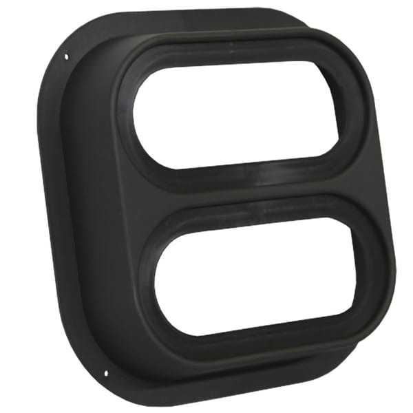 Fixation Plast/Noir 2lum .ovale