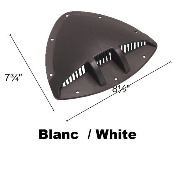 Prise D'air Ext. Plastiqu Blanc