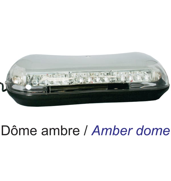 Strob Bar Dome Led, Ambr E
