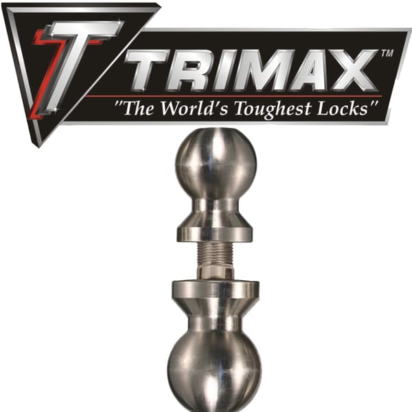 Trimax,boule Double 2''&2 ''5/16chrome Avec Tige De