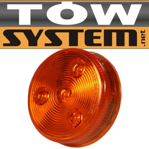 Lum. Led 2'',ronde,ambre,s Celle