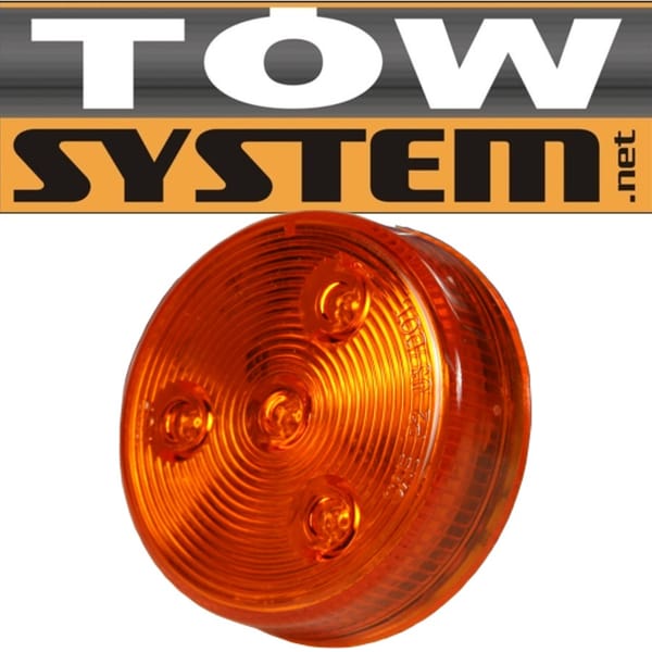 Led 2''1/2 Rond,jaune,sce Llee