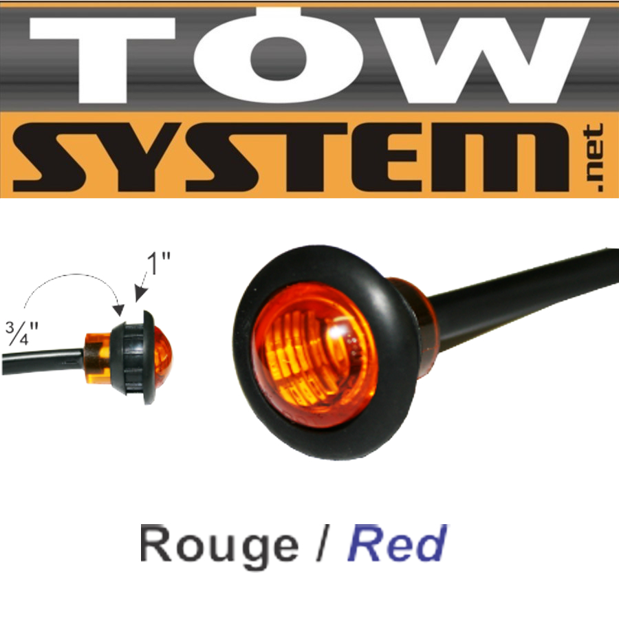 Lum. Posi Ronde Led Rouge