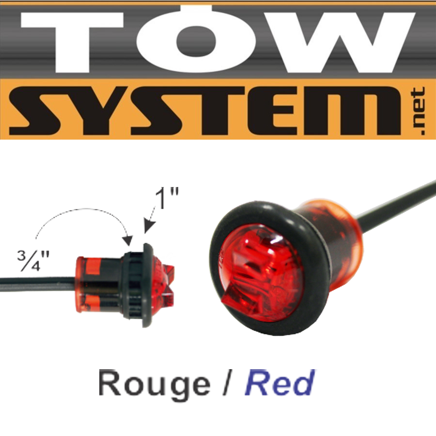 Lum. Encastre Led Rouge (Unite)