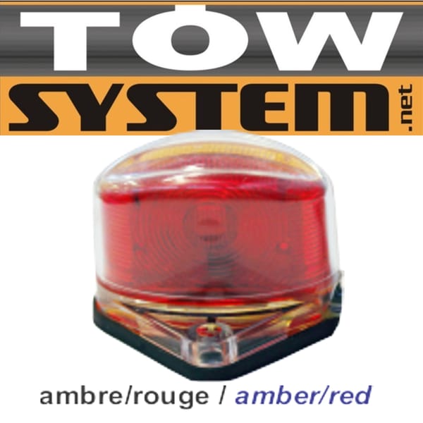 Lumiere Pos,led, Ambre/R Ouge1 3/4''