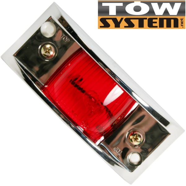 Lum. Position Plastique Rouge
