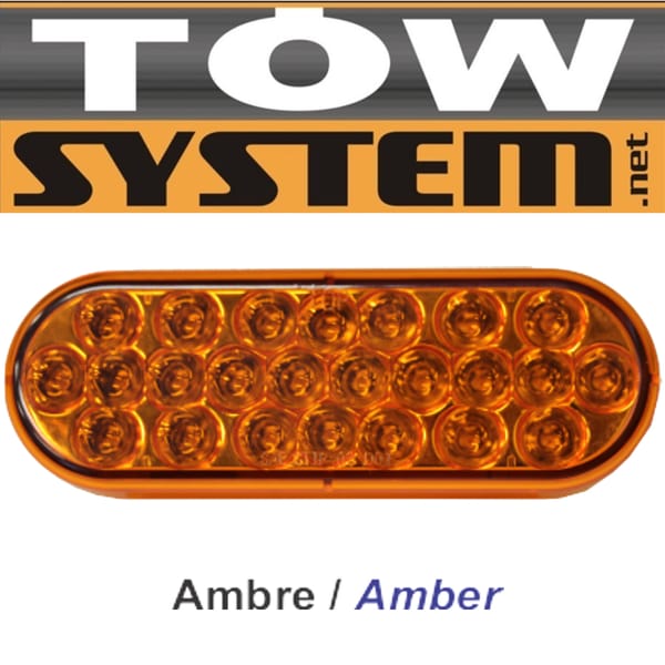 Lumiere 24 Led Ovale 6''a Mbre