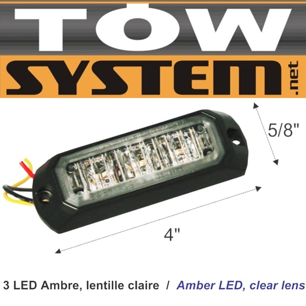 Avertis.3led Ambre,12seq Uences