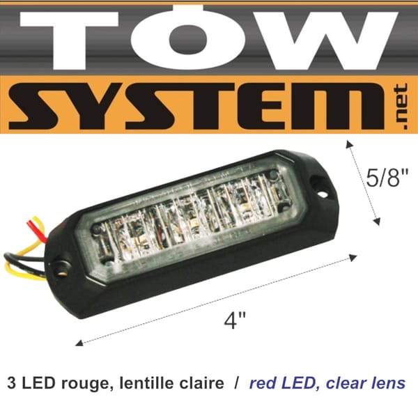 Avertis.3led Rouge,12seq Uences