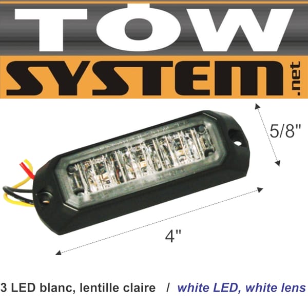 Avertis.3led Blanc,12seq Uences