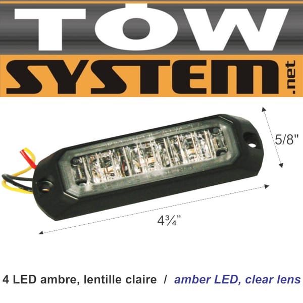 Avertis.4led Ambre,19seq Uences