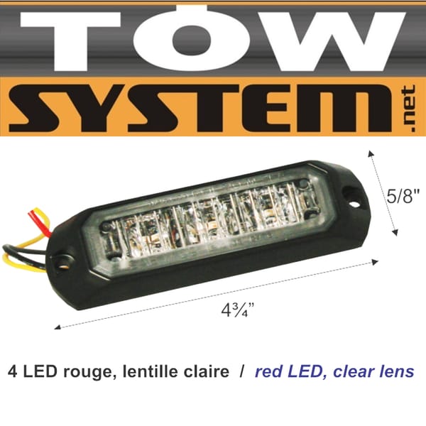 Avertis.4led Rouge,19seq Uences