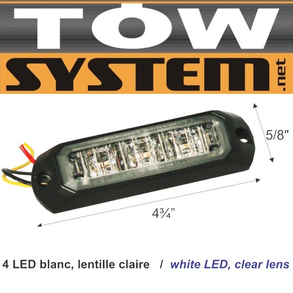 Avertis.4led Blanc,19seq Uences