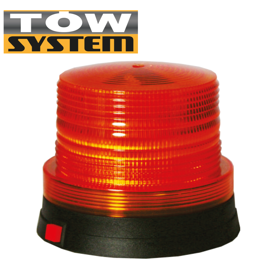 Gyrophare Magneti,led,ba Tterierond 4 3/4'',4''haut