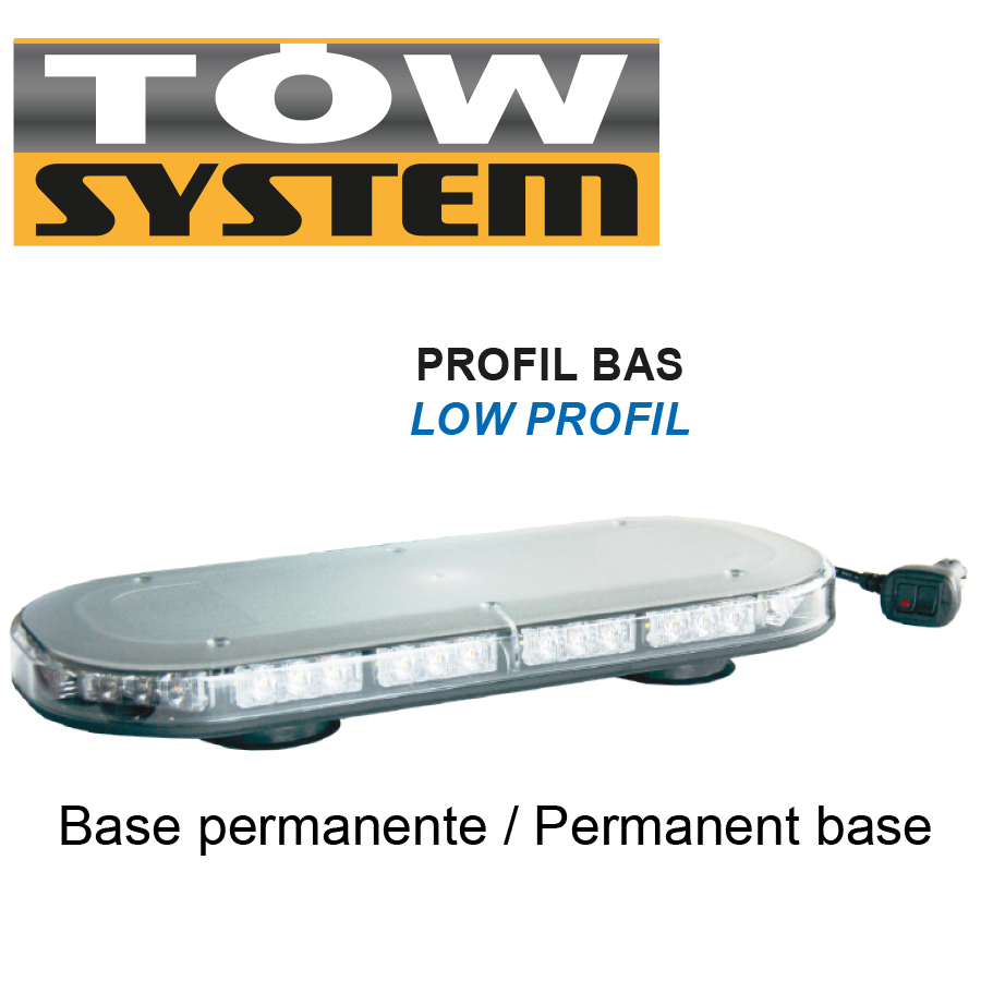 Strob Low Profil,fixe,10 ''x7''