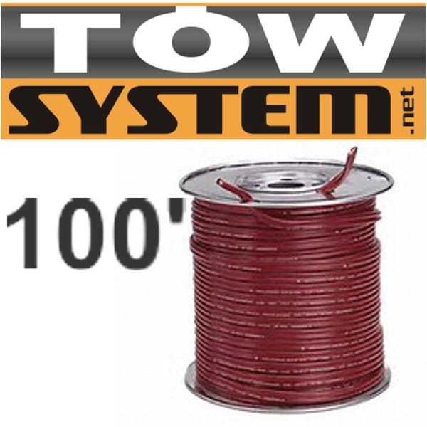 Fil 14 Ga. Rouge Rouleau 100'