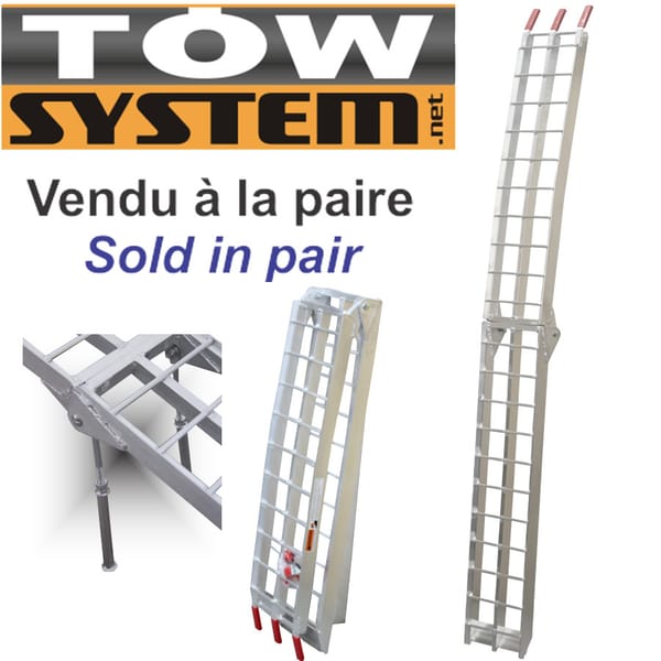 Rampe Pliante 12''x89''hd(Paire)capacite 2000lbs