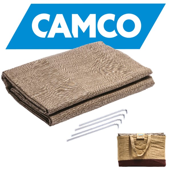 Tapis Poly-Vinyle 7'x15' Brun