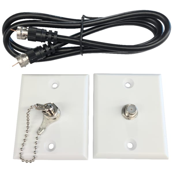 Plaque Ext,cable Tv Blan C 34''