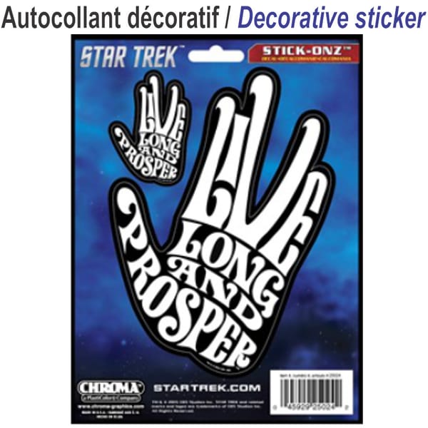 Autocollant Star Trek