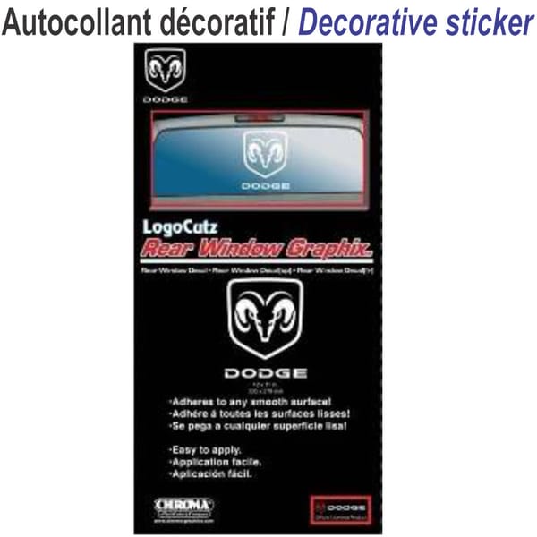 Autocollant Dodge 11''x 1 2''