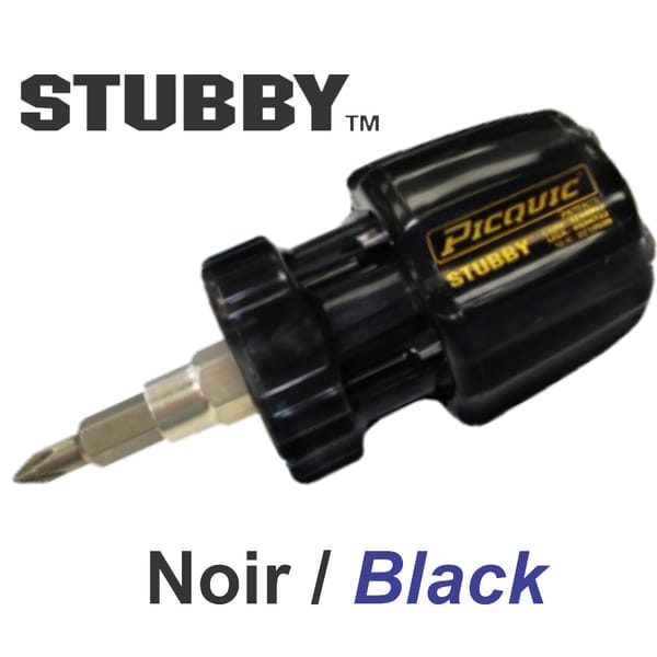 Tournevis Noir Stubby
